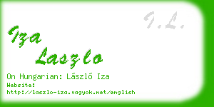 iza laszlo business card